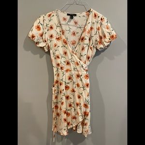 Floral wrap dress
